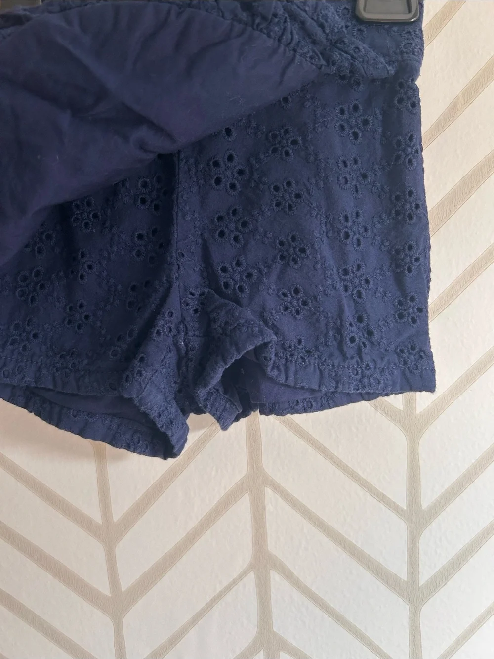 *Janie and Jack* Navy Eyelet Ruffle Skort